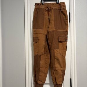 Alice + Olivia Brown Cargo Jogger Pants